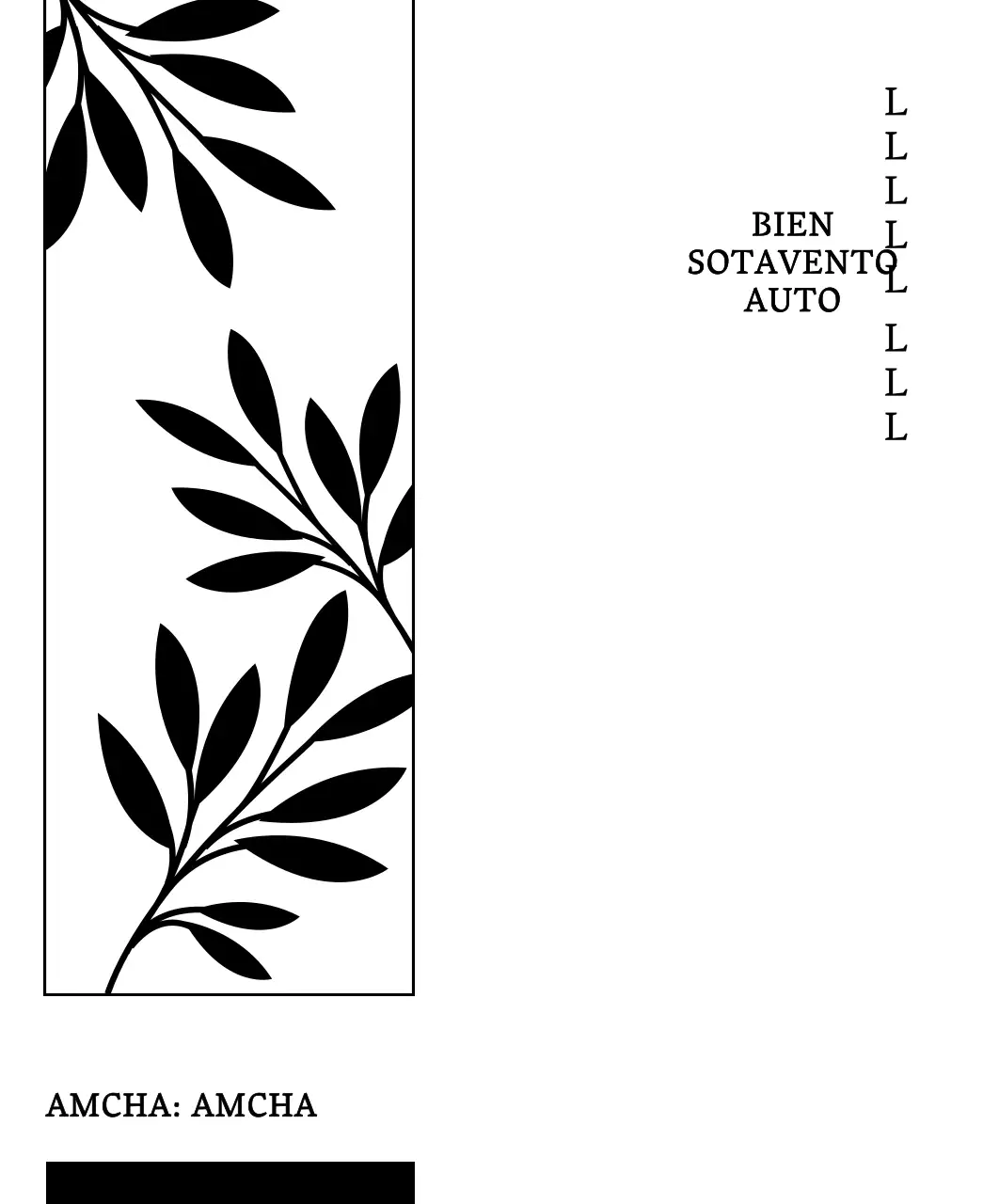 Diseño tradicional de té con sencillas ilustraciones botánicas en negro