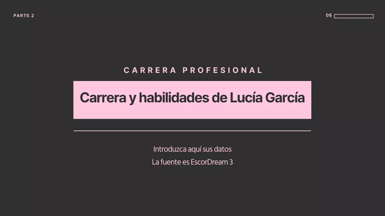 Presentaciones únicas