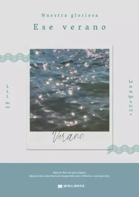 Portada con imagen azul