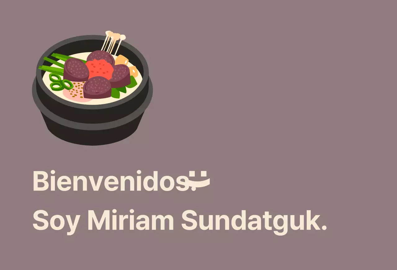 Sundaegukbap restaurante Balsat con sundaeguk sobre un fondo de judías rojas