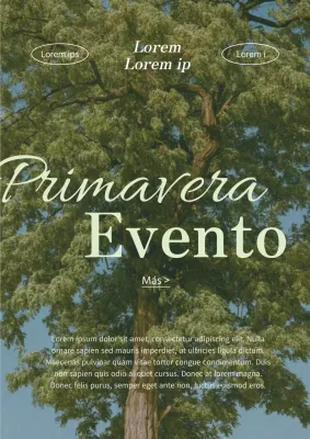 Un evento primaveral vintage en verde y azul claro