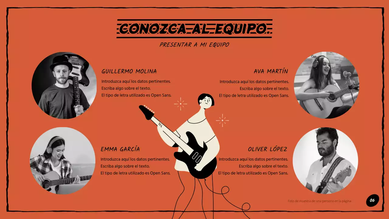 Cartera Compositor en naranja y negro