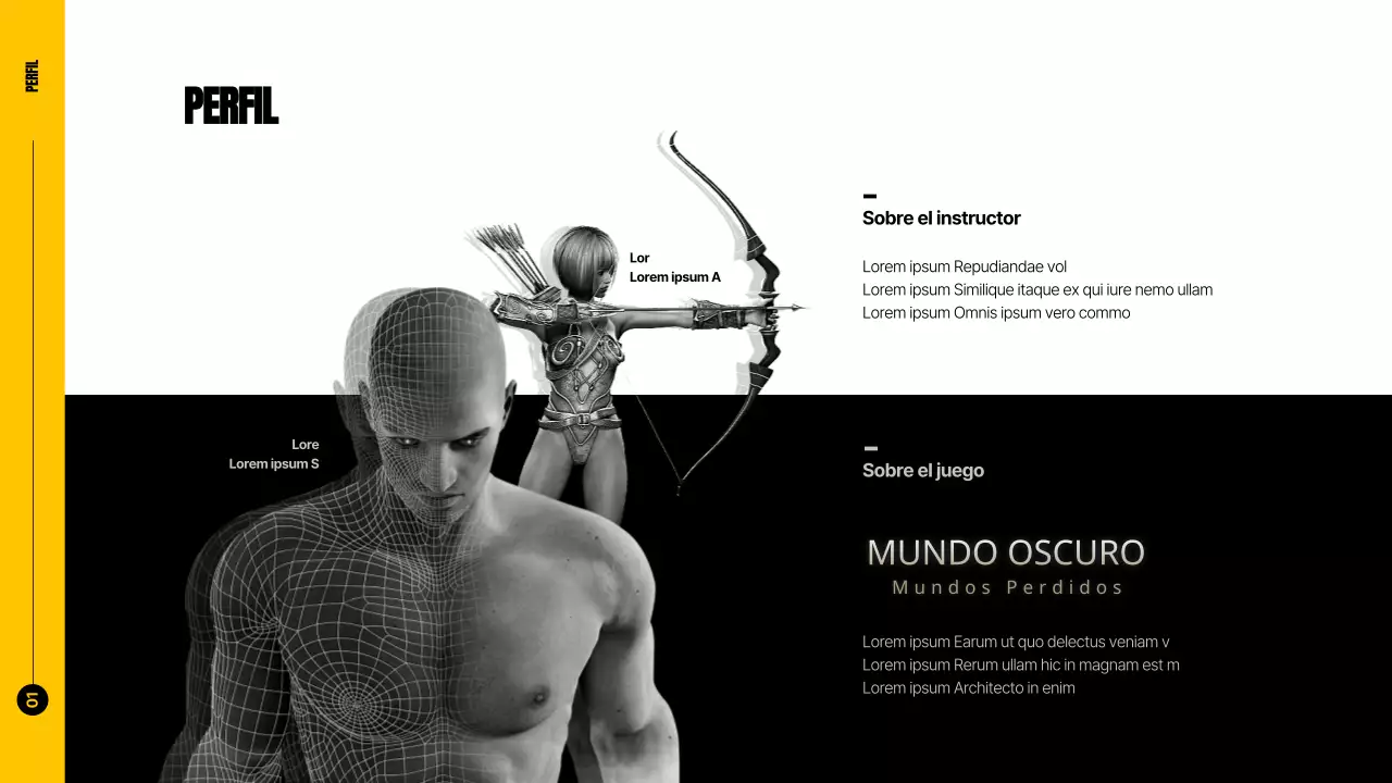 Amarillo Negro Charla dinámica de juego