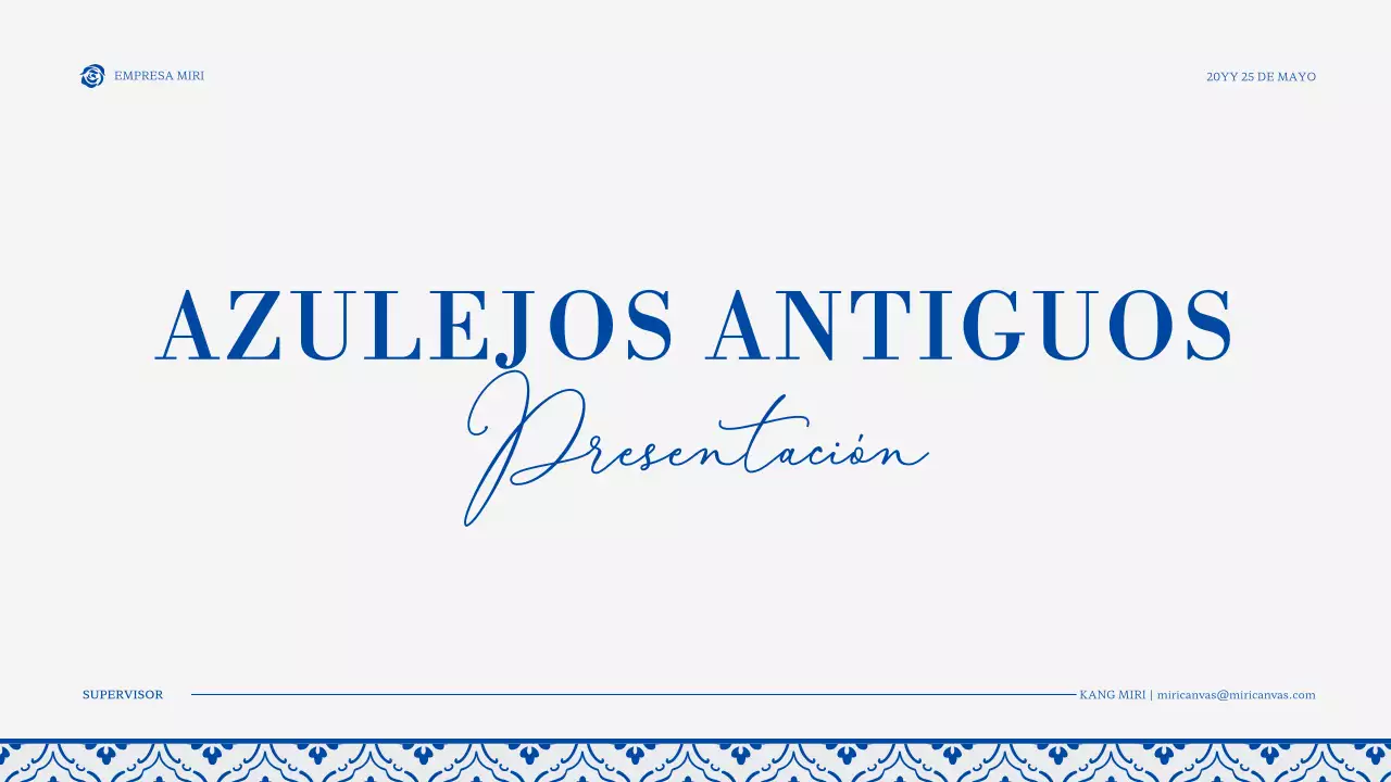 Azulejos de estilo vintage en azul