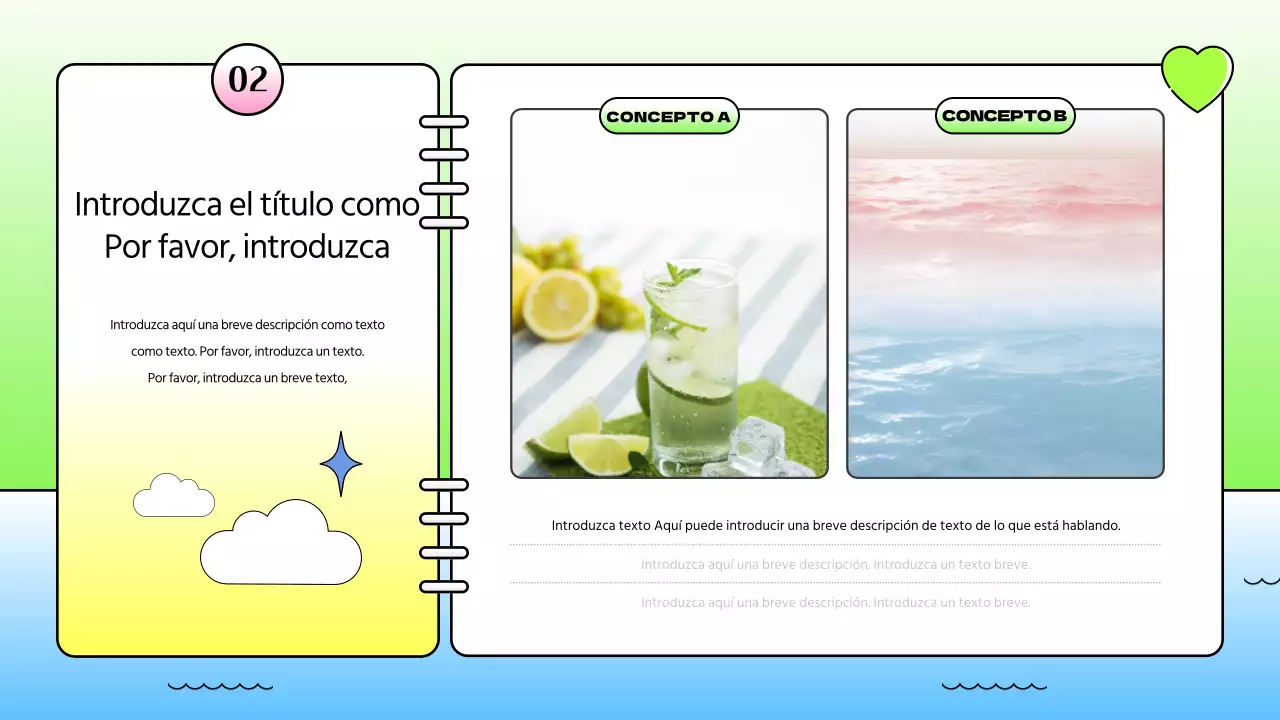 Informe de estrategia kitsch con un concepto de diario de vacaciones