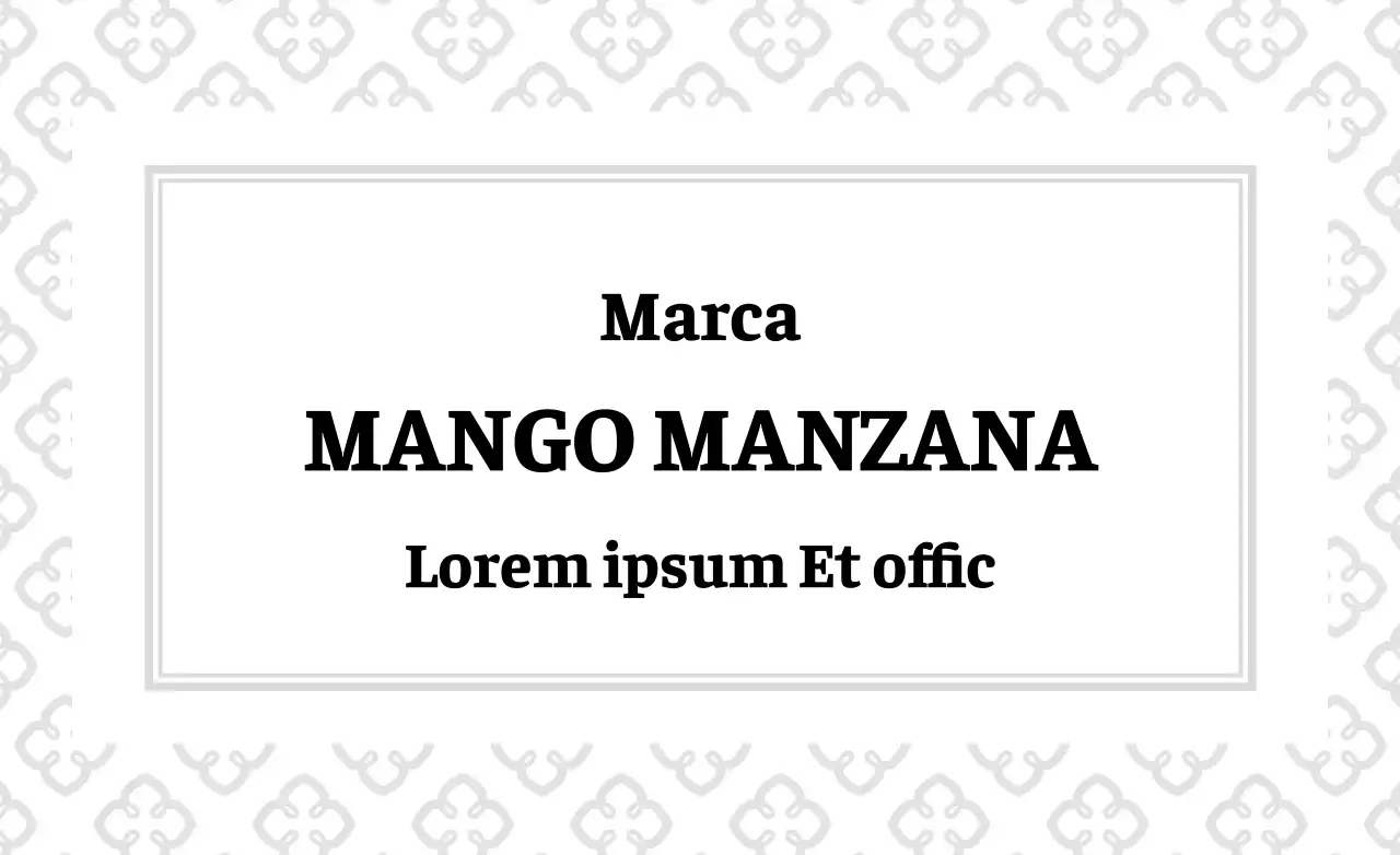 Etiqueta negra de texto simple para mermelada de manzana y mango