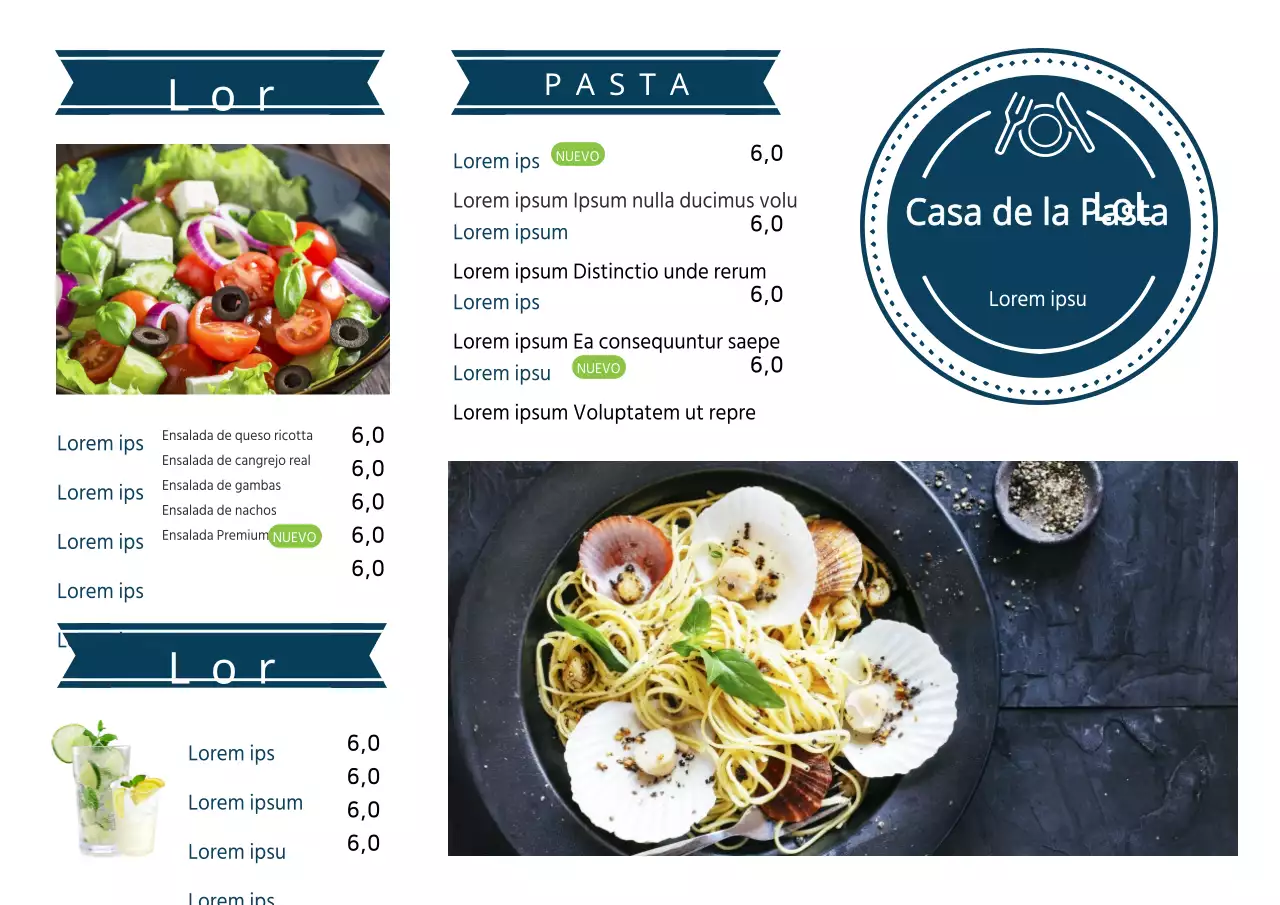 Restaurante de pasta