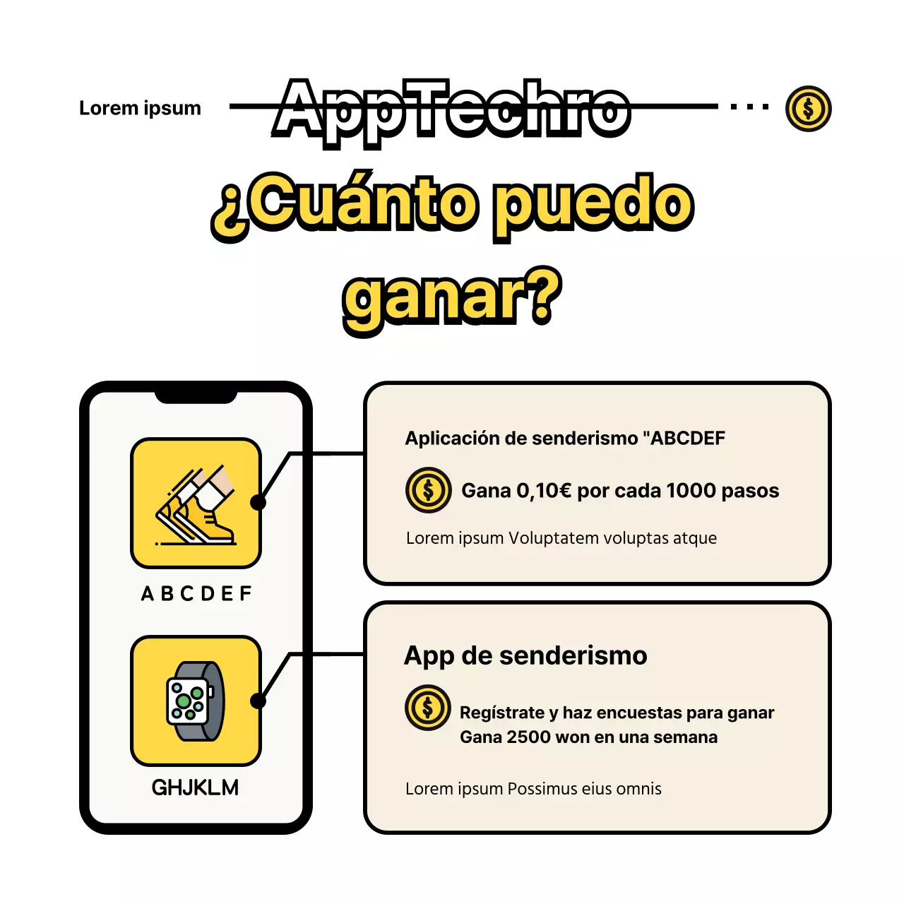 Camisetas de universitarios con simpáticas ilustraciones amarillas