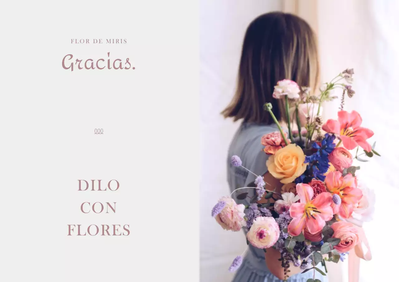 Foto Split Layout Floristería en rosa vintage