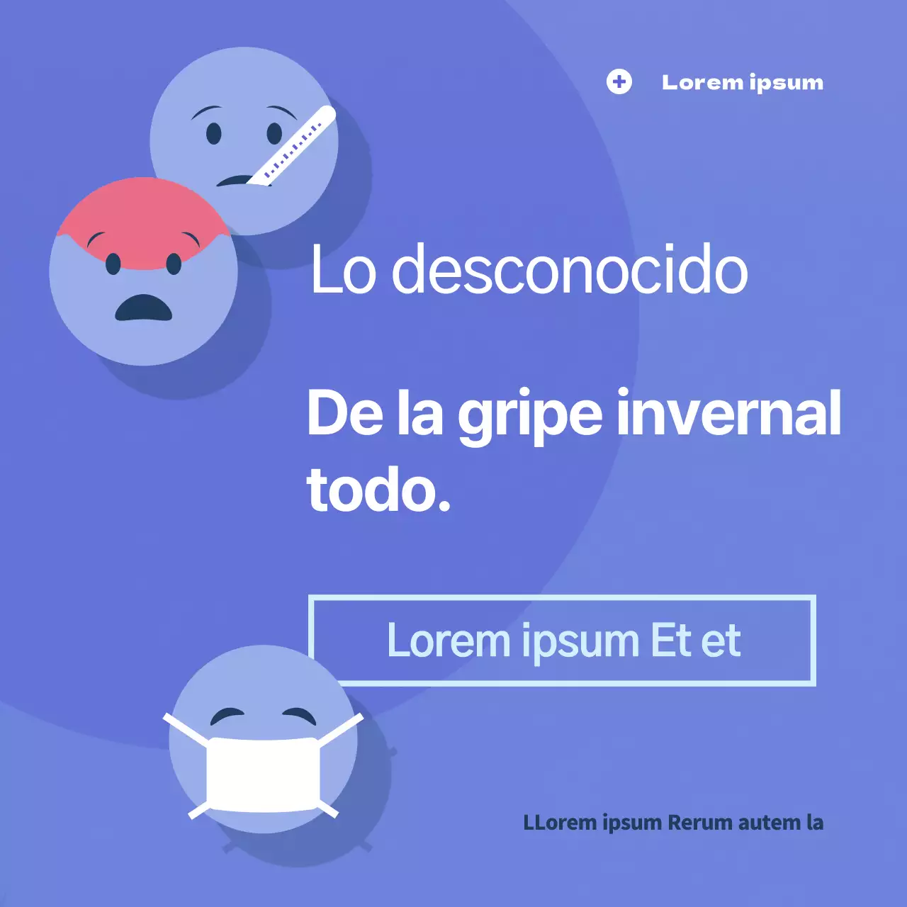 Campaña azul, amable y limpia para prevenir la gripe (CardNews)