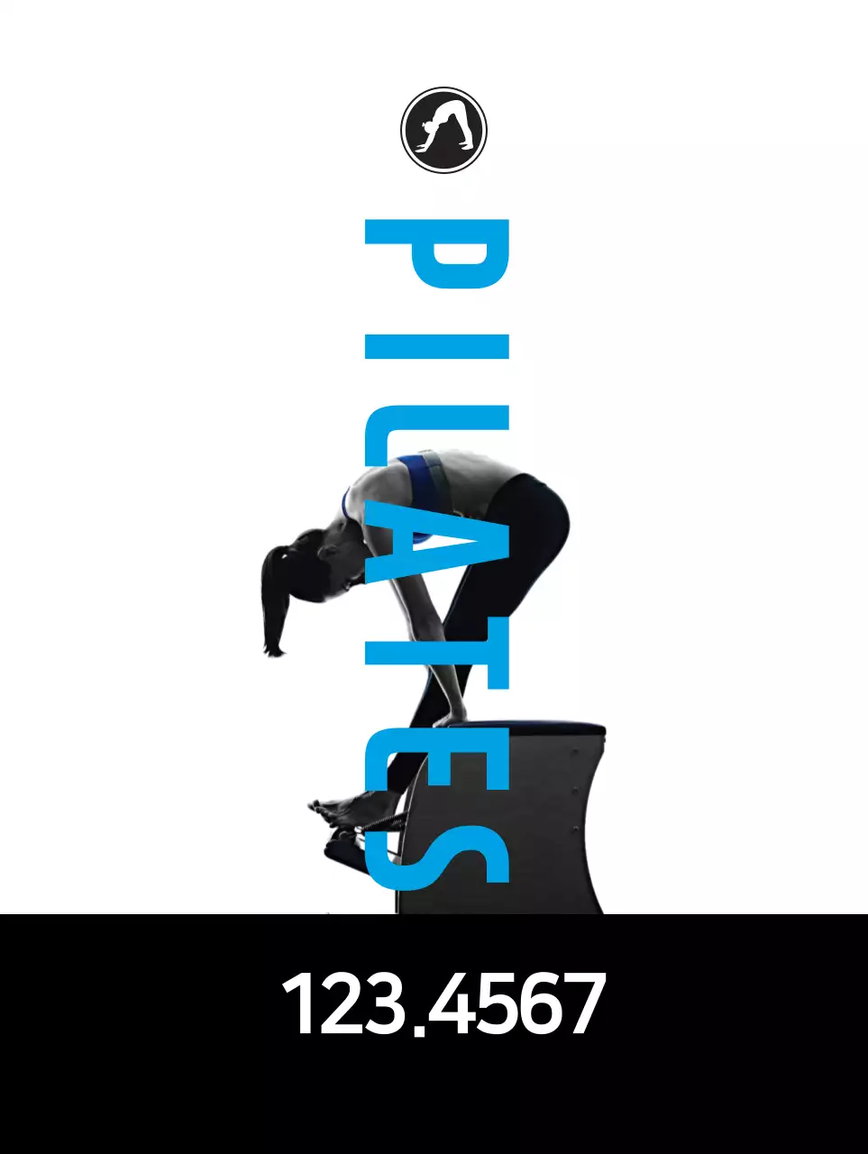 Banner de entrenamiento moderno en azul y negro