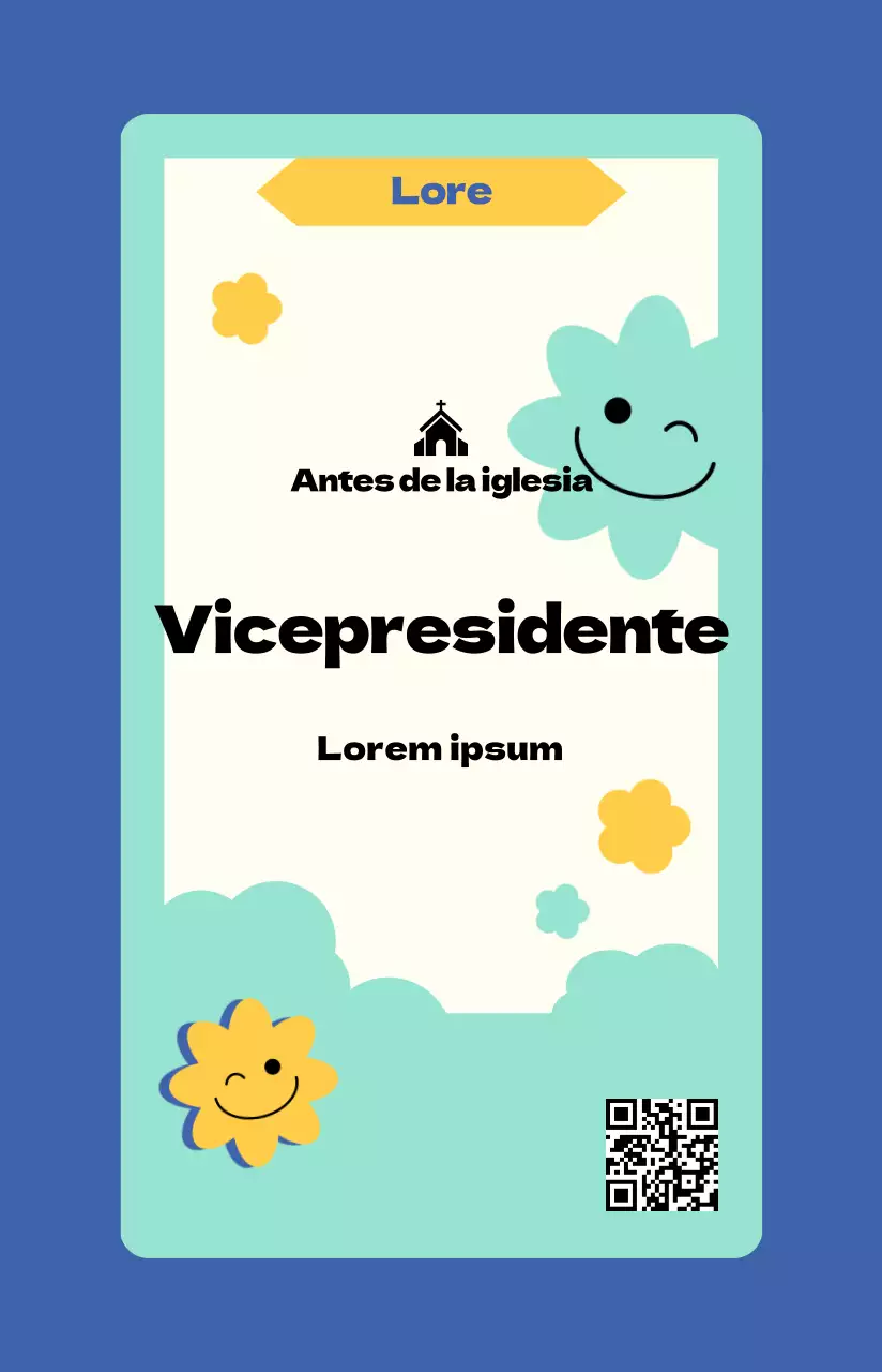 Bonita y alegre escuela bíblica de verano ilustrada en un fresco color azul