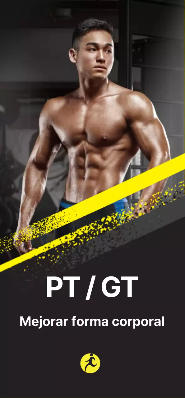 Pancarta de salud colorida y llamativa con detalles amarillos sobre fondo negro