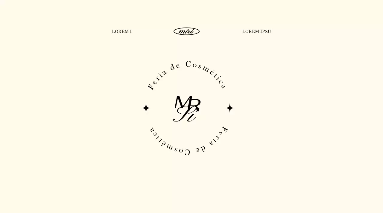 Una feria de cosméticos de lujo en beige y negro