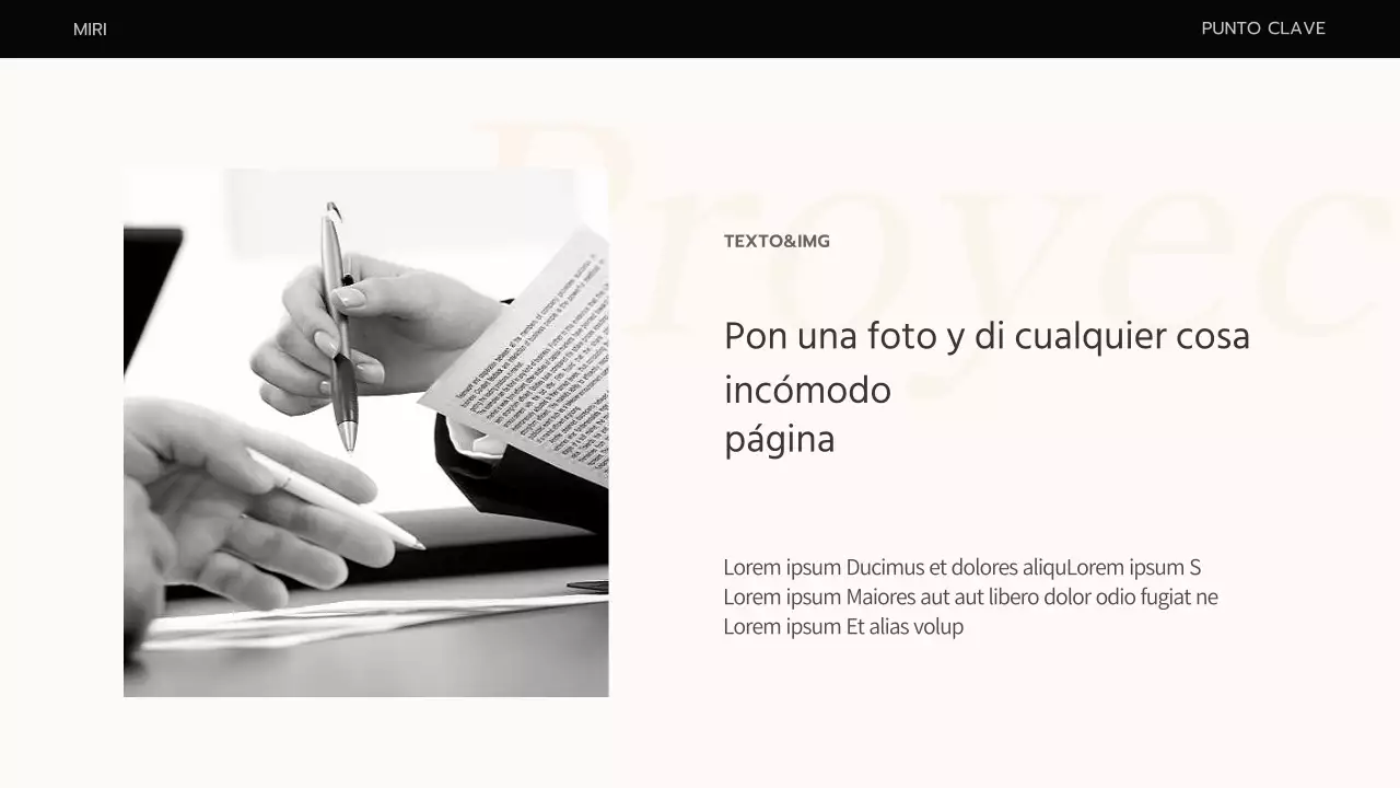 Un sencillo plan de negocio en naranja y beige