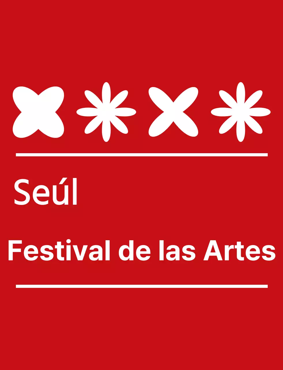 rojo y blanco simple festival de arte símbolo icono logotipo estilo festival cultural personal