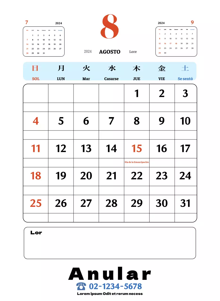 Posavasos retro rojo y azul calendario de recuerdos