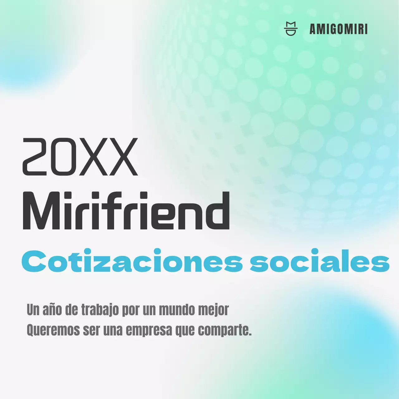 Responsabilidad social de las empresas con un concepto de degradado en azul y menta