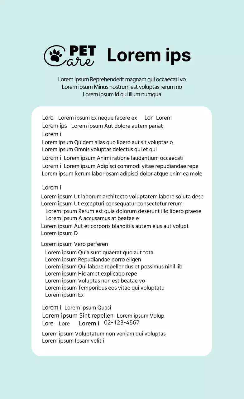 Logotipo azul claro Etiquetas con detalles de mascotas