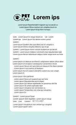 Logotipo azul claro Etiquetas con detalles de mascotas