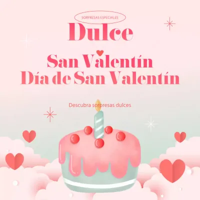 Evento del Día Blanco con ilustración de tarta rosa