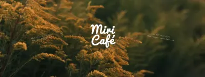 Promocione su cafetería con los cálidos colores otoñales del amarillo y el verde