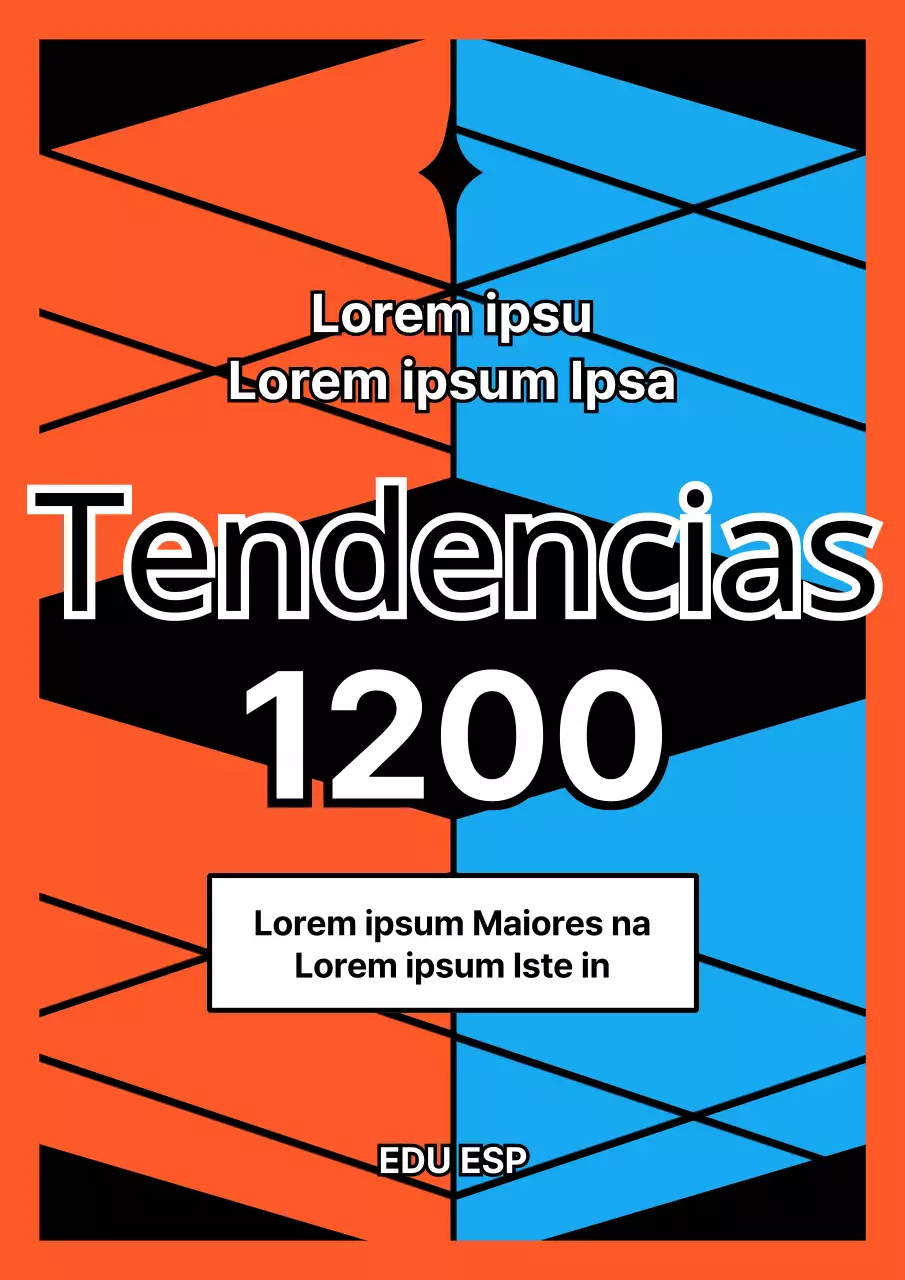 Preguntas de práctica kitsch con fondos de algodón azul claro y naranja