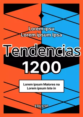 Preguntas de práctica kitsch con fondos de algodón azul claro y naranja