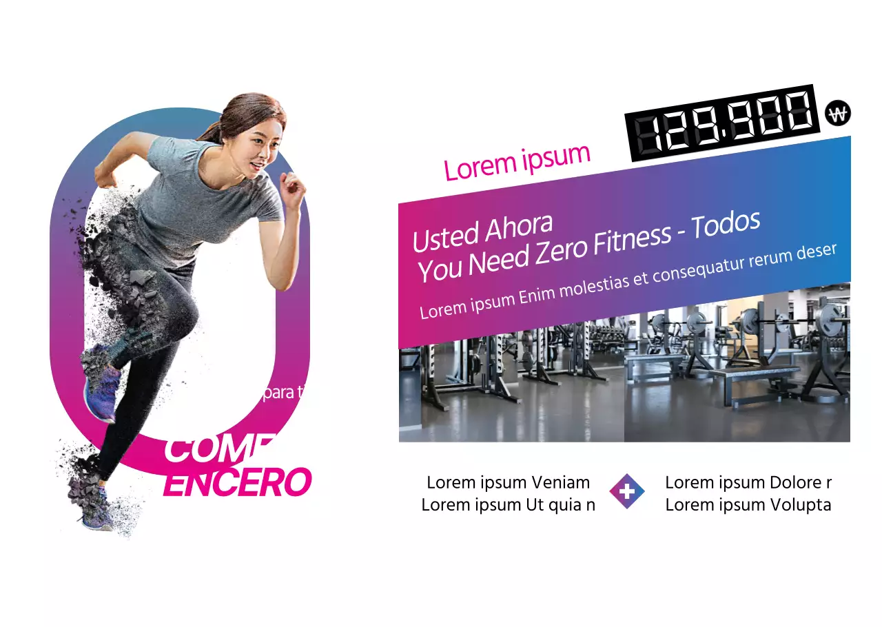 Gradiente Gimnasio Dinámico Evento Transparencias