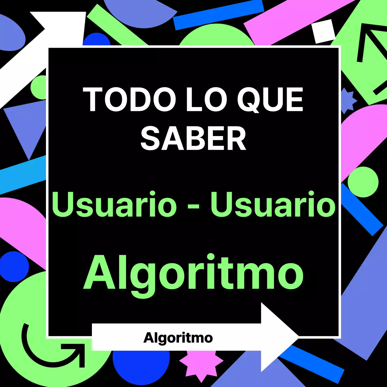 Sobre el algoritmo de recomendación de formas geométricas negras y de colores