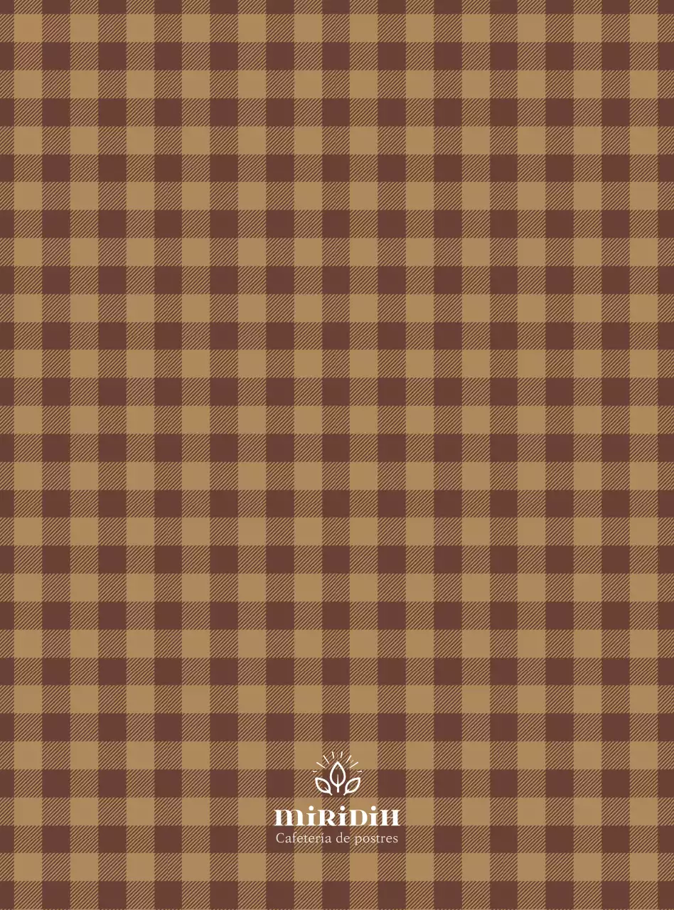 Promover un sencillo menú de cafetería en blanco y marrón