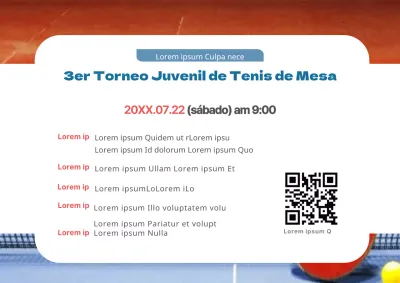 Torneo juvenil de tenis de mesa