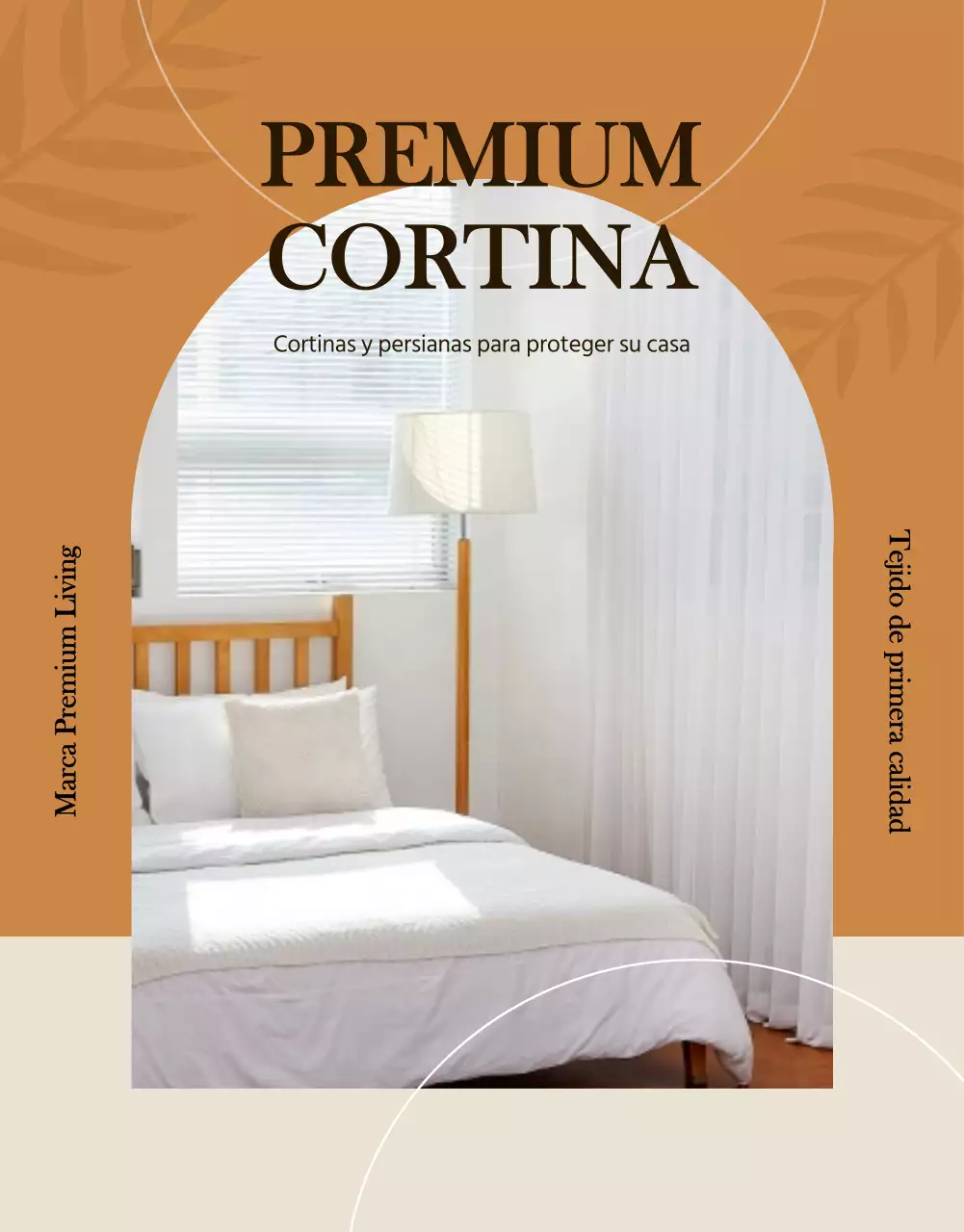 Cortinas otoñales página detallada