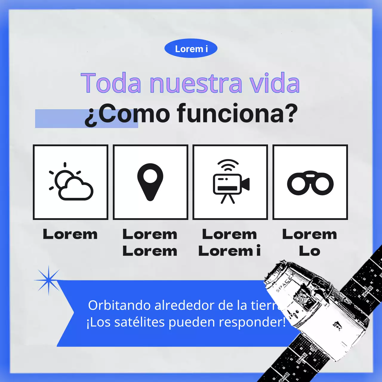 Presentamos el museo del espacio minimalista en negro y azul