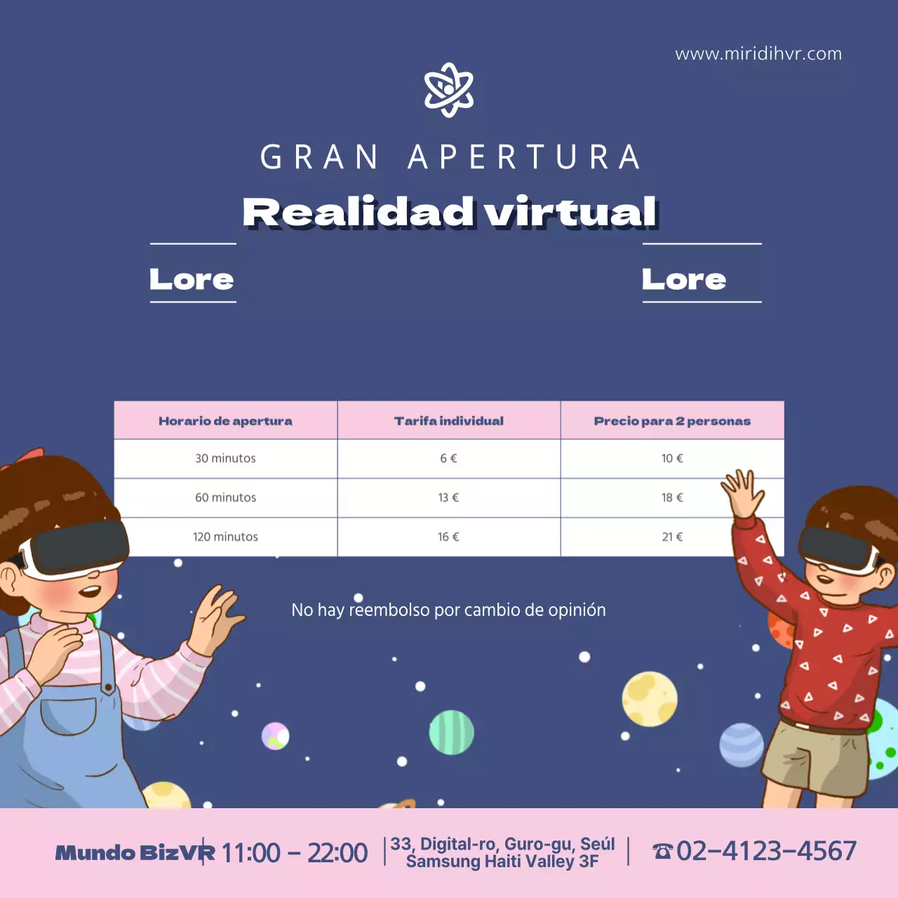 Gran inauguración de VR