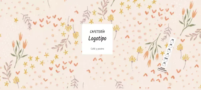 Estampado floral ilustrado beige