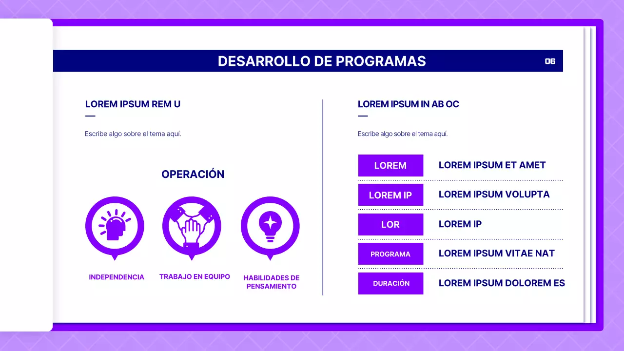 Propuesta de lección de ciencias utilizando páginas moradas