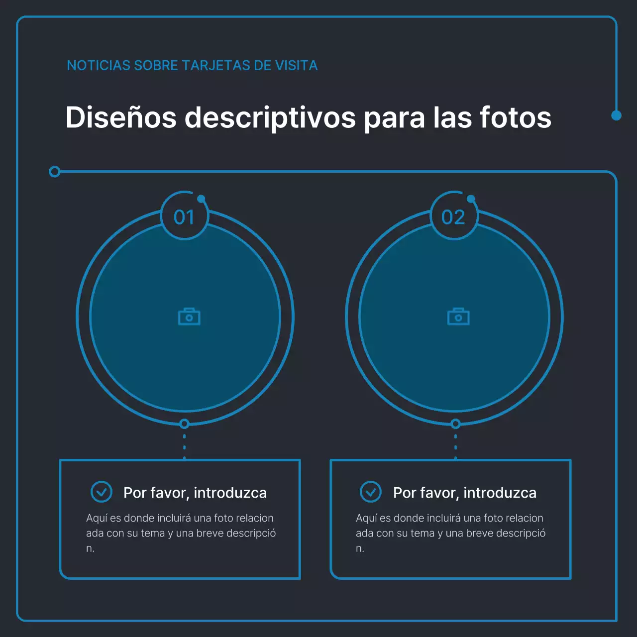 Formas geométricas sencillas en negro y azul para los negocios