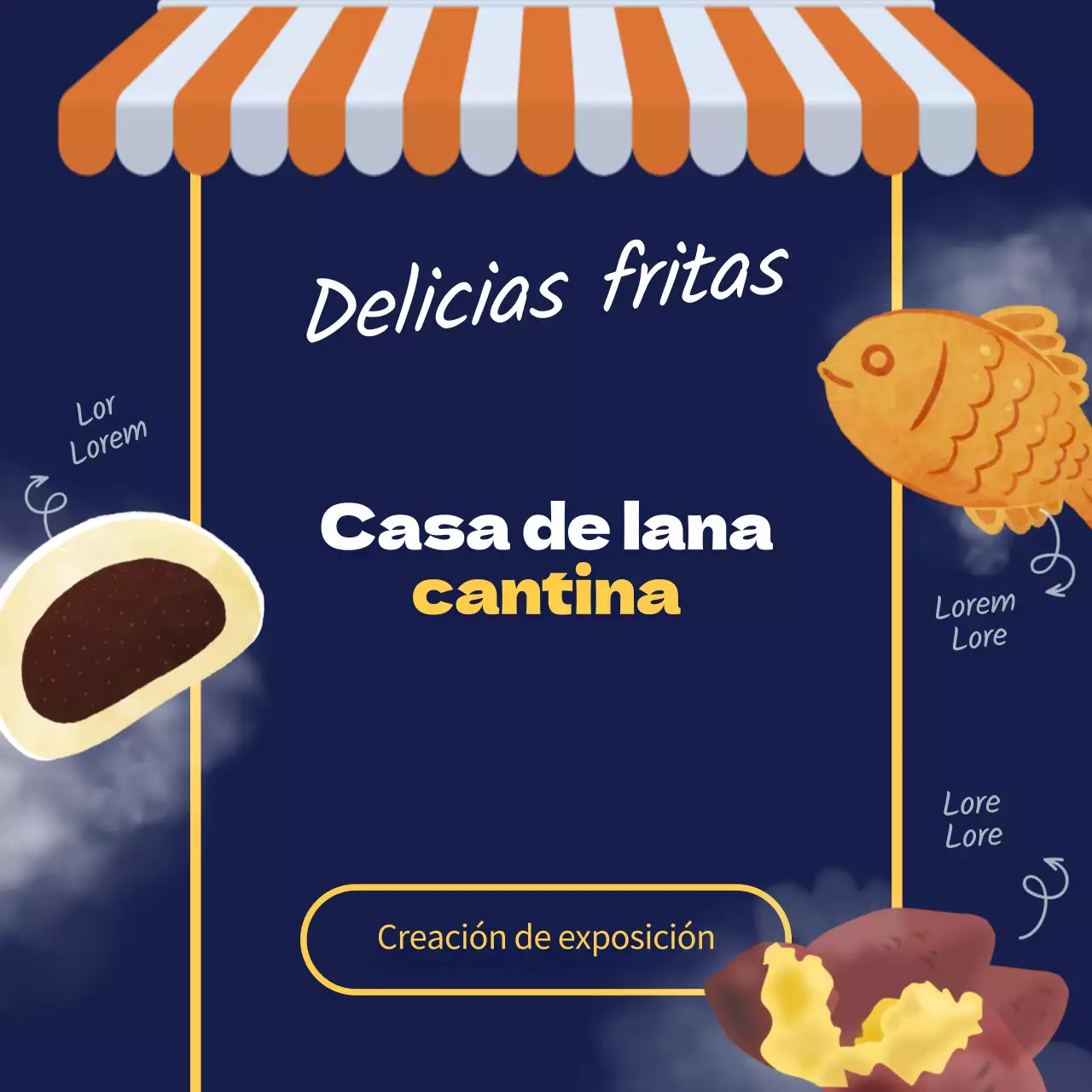 Aperitivos de invierno Taiyaki al vapor bollos hoagie taiyaki batata diseño de puestos