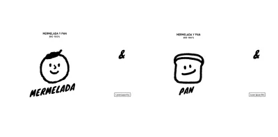 Promover e informar a un logotipo de café postre con una persona linda y pan ilustración