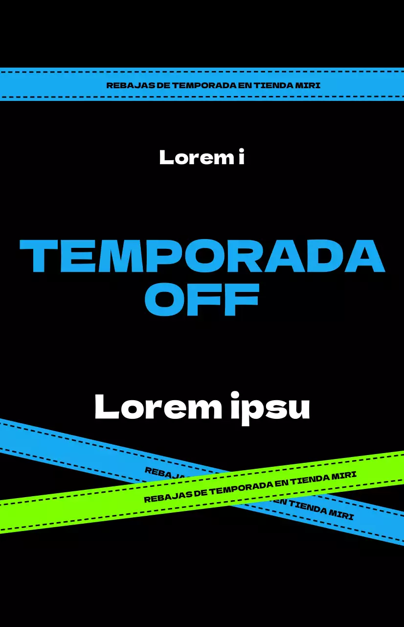 Anuncios de venta de caderas sobre fondo negro