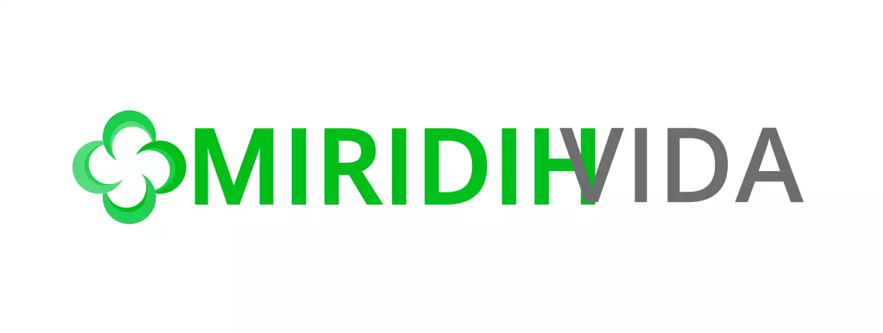 Logotipo de compañía de seguros con símbolo verde simple