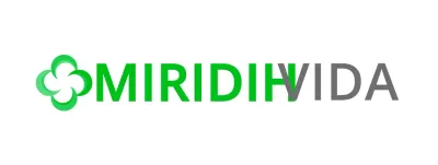 Logotipo de compañía de seguros con símbolo verde simple