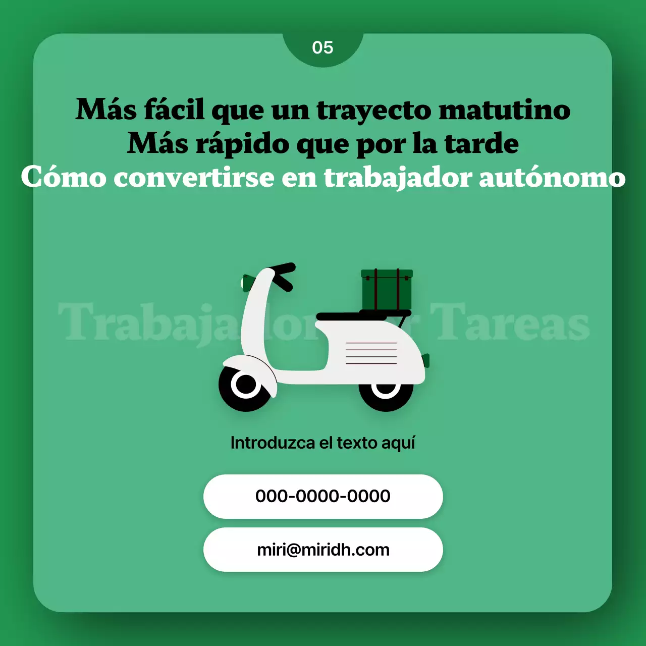 Promociona tu plataforma de trabajadores autónomos con simpáticas ilustraciones verdes