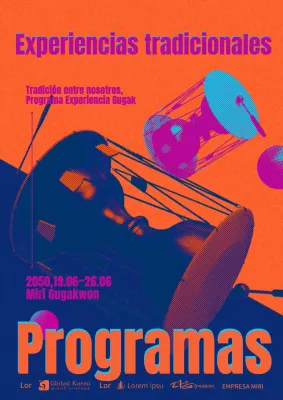 Programa de efectos de impresión en naranja