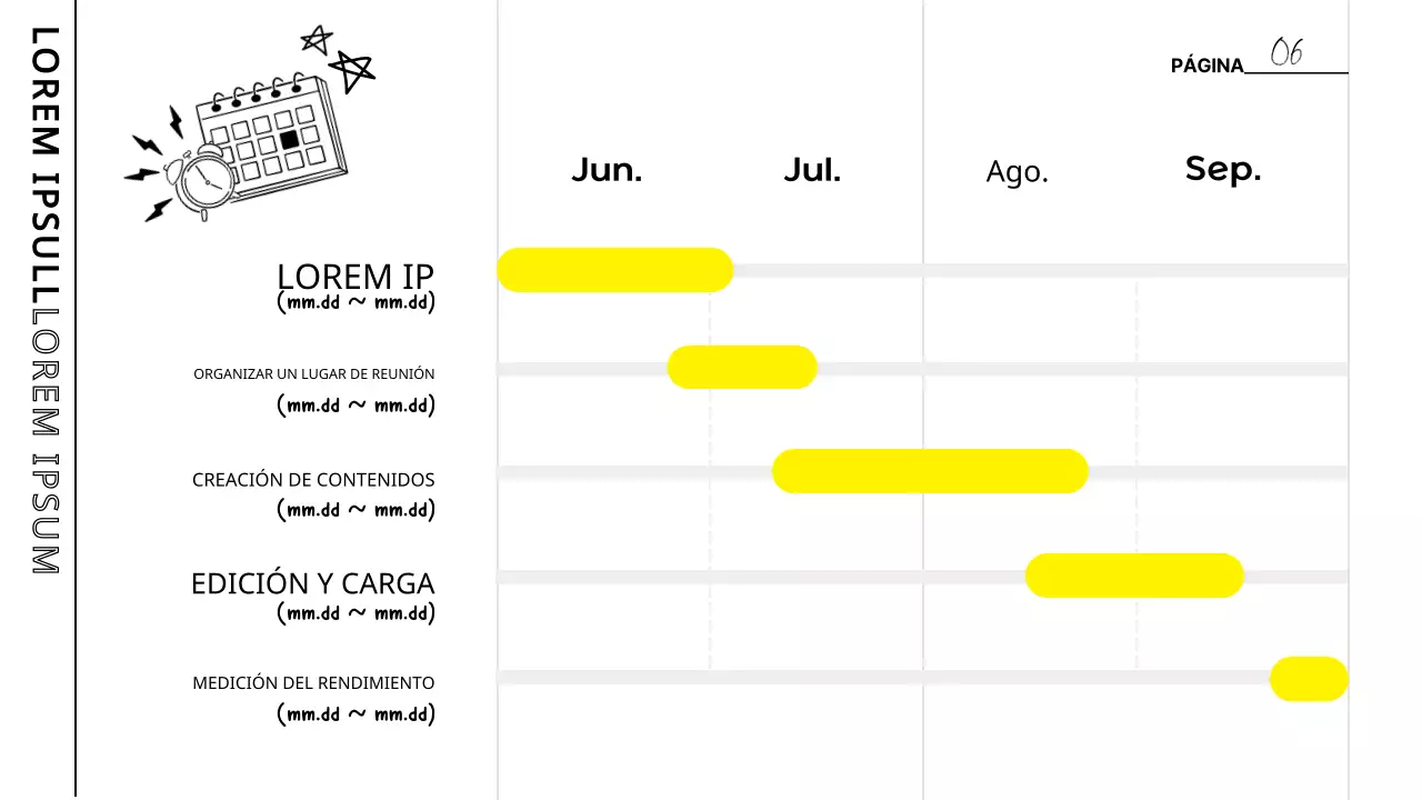 Actas de reuniones de estudio resaltadas en blanco y amarillo