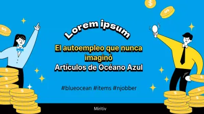 Blue ocean item portada de vídeo destacada en azul