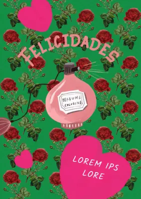 Promociona el Día de la mayoría de edad con un estampado de rosas verdes y rojas