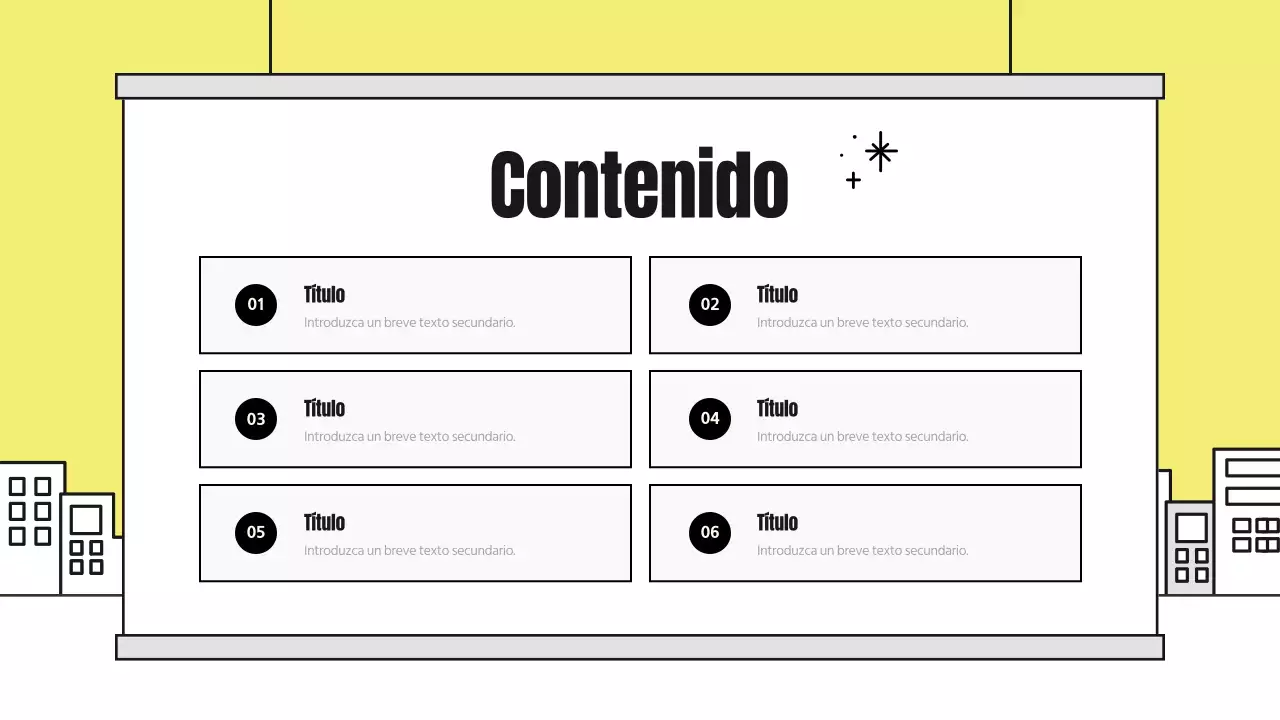 Un simpático informe de análisis ilustrado con detalles en amarillo y negro