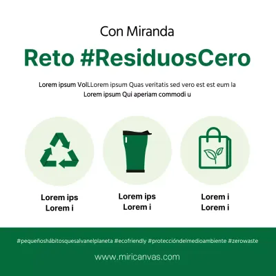 Campaña medioambiental Green White Residuos Cero